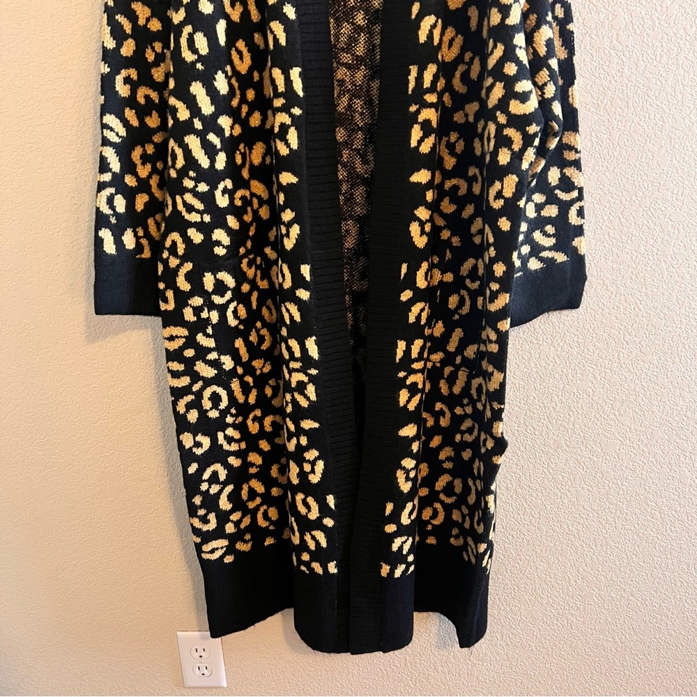 Torrid Vegan Cashmere Duster Jacquard Lurex Sweater Size 2 NWT - Picture 4 of 11